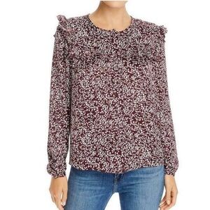 NWT Rebecca Minkoff Selandra Floral Ruffle Blouse size M